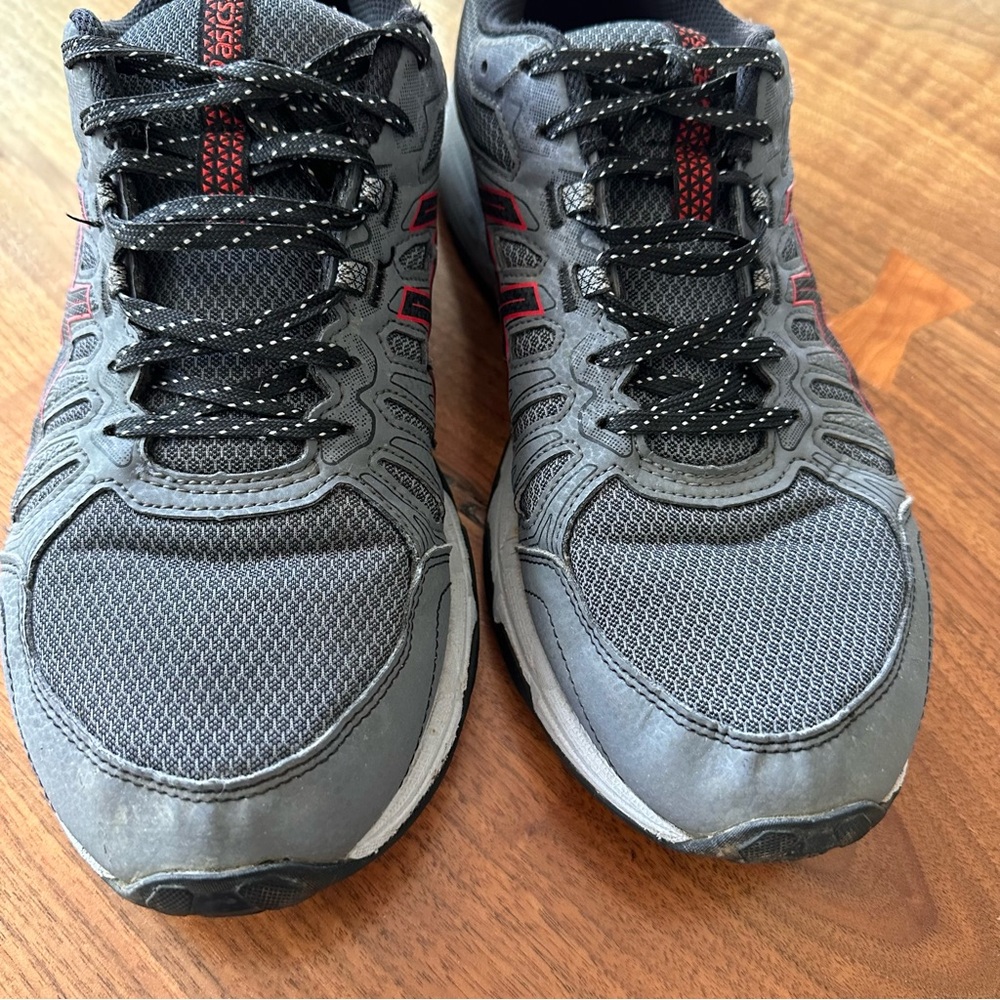 ASICS Men's Gel-Venture 7, Gray With Black And Red Accents. Size Extra W… - Picture 4 of 16